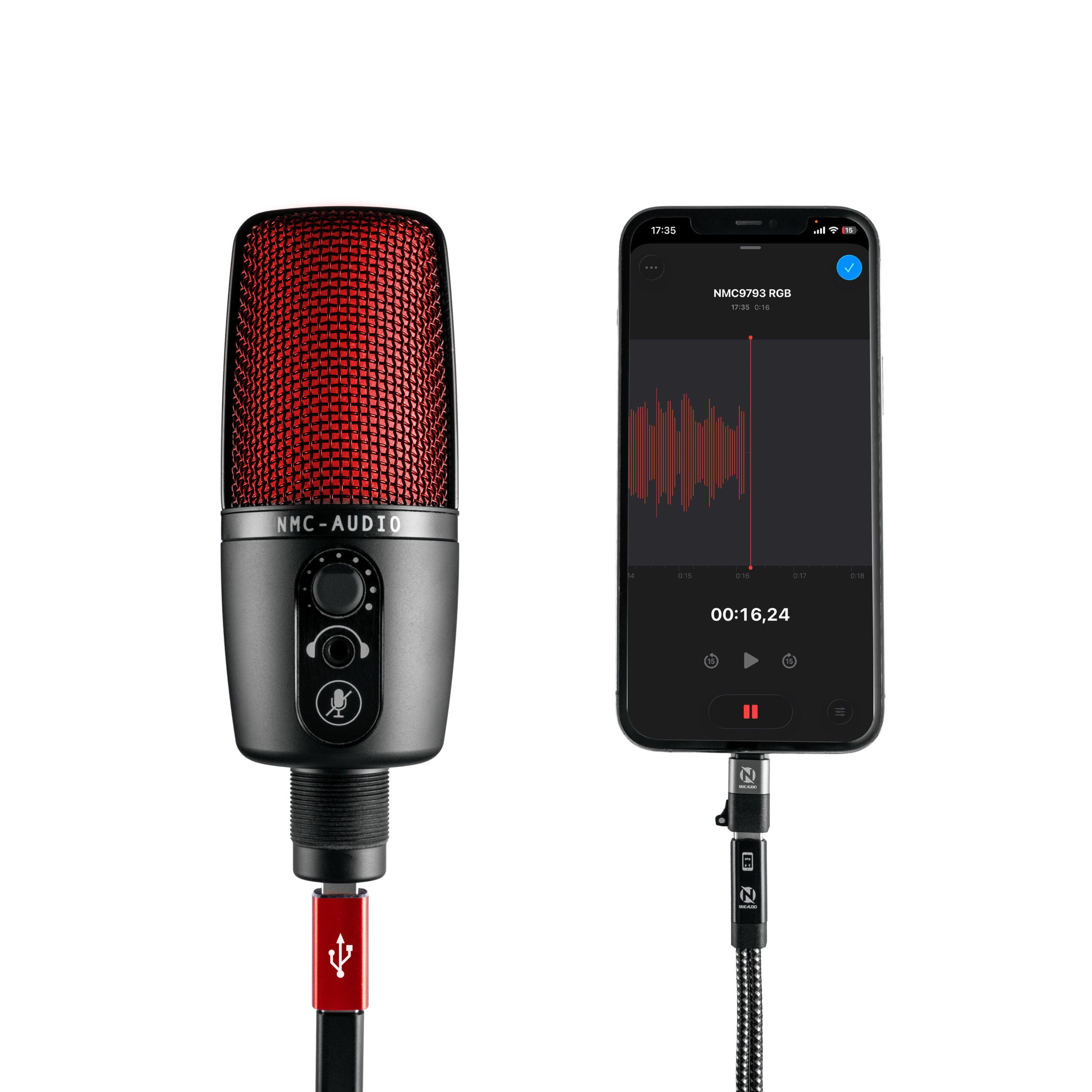 Micro Cổng USB NMC-AUDIO NMC9793-USB (Red) - Ảnh 5