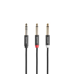 Dây Cáp Âm Thanh NMC-AUDIO NMC-C433 (1 đầu 6.35mm stereo đực ra 2 đầu 6.35mm mono đực)